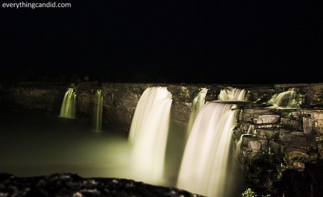 Chitrakote Fall in late evening: Long exposure shot.