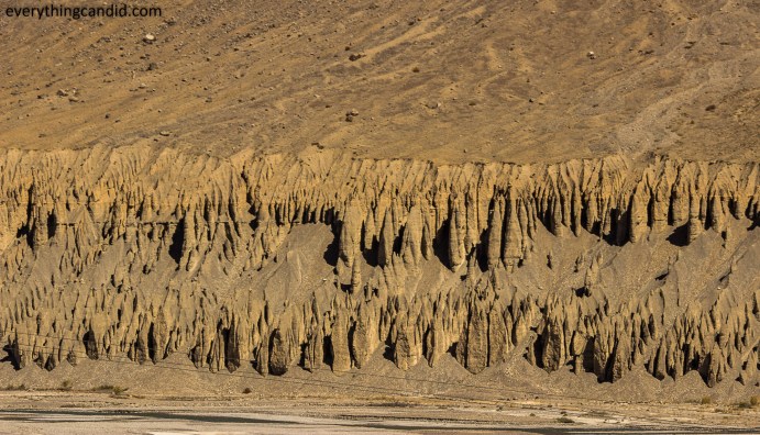 It seems as if soldiers of by gone era still standing and gurading the River Spiti