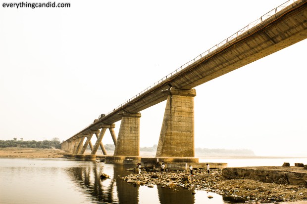Bridge on Chambal RIver, near Gwalior and Dholpur.