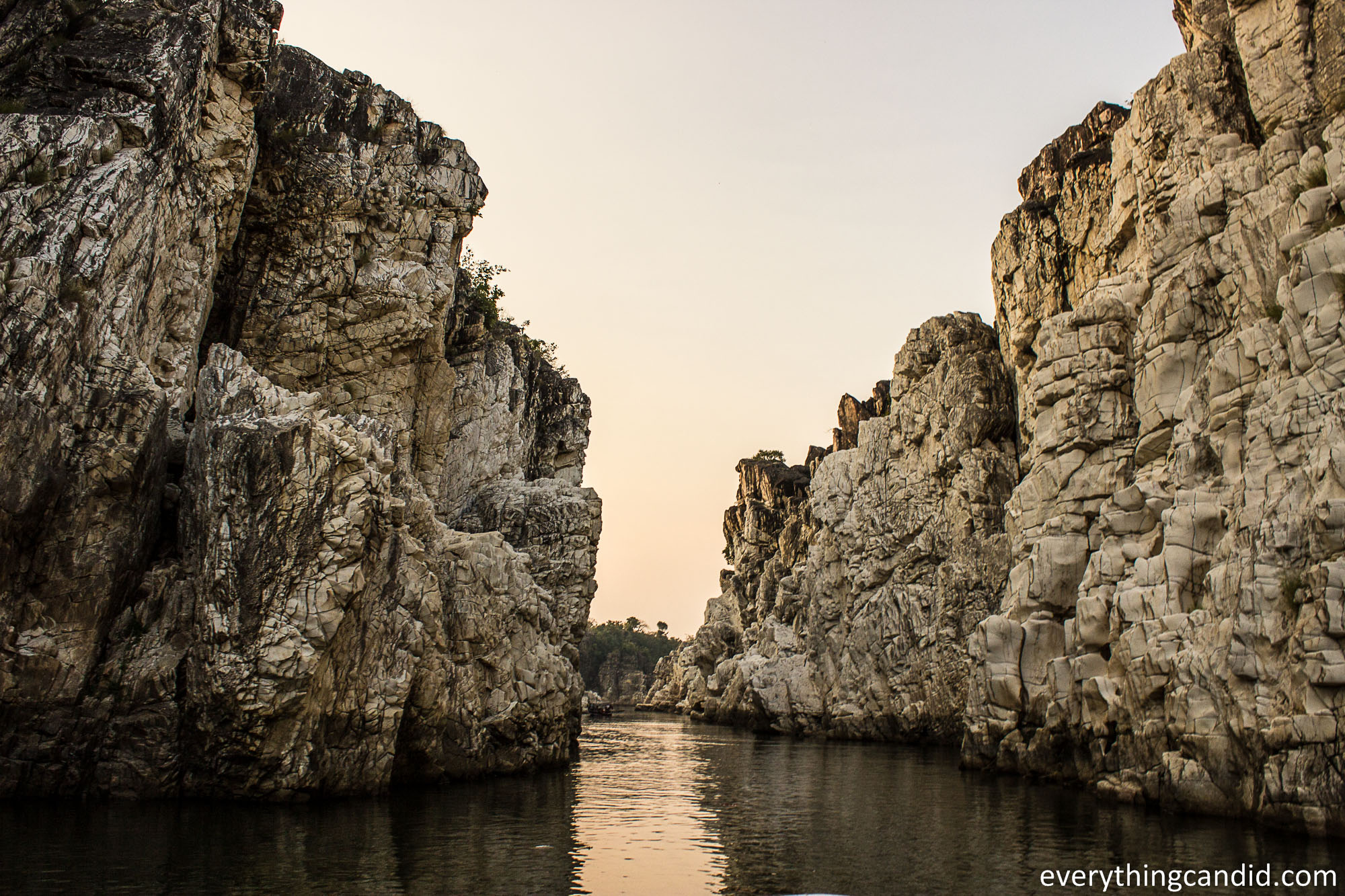 Relish marble rocks during travel trip to Bhedaghat