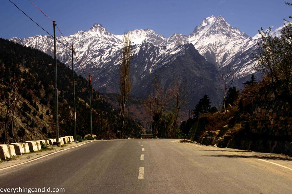 Snow laden peaks of Kinnaur valley